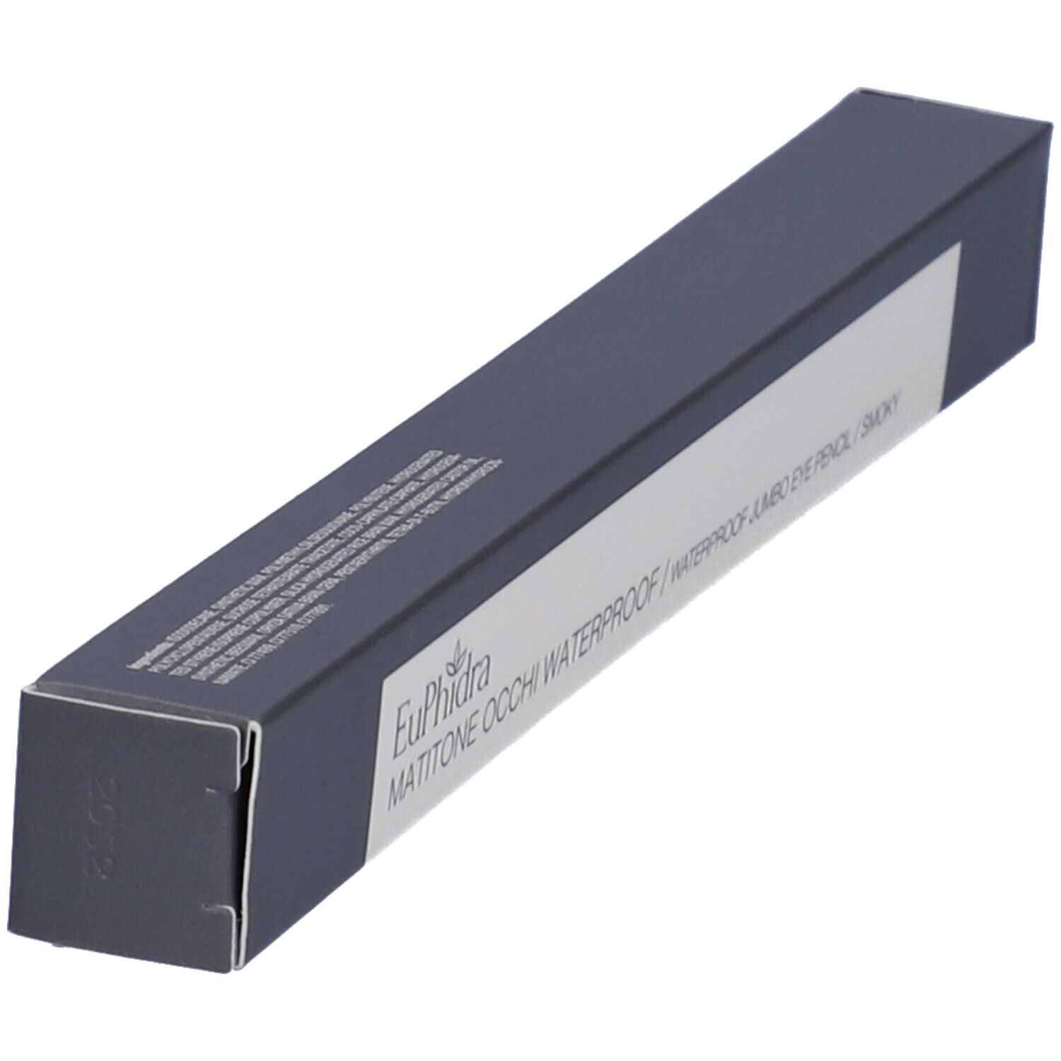 Emballage gris foncé. Inscription: Euphidra Matitone Occhi Waterproof WP21 Smoky.
