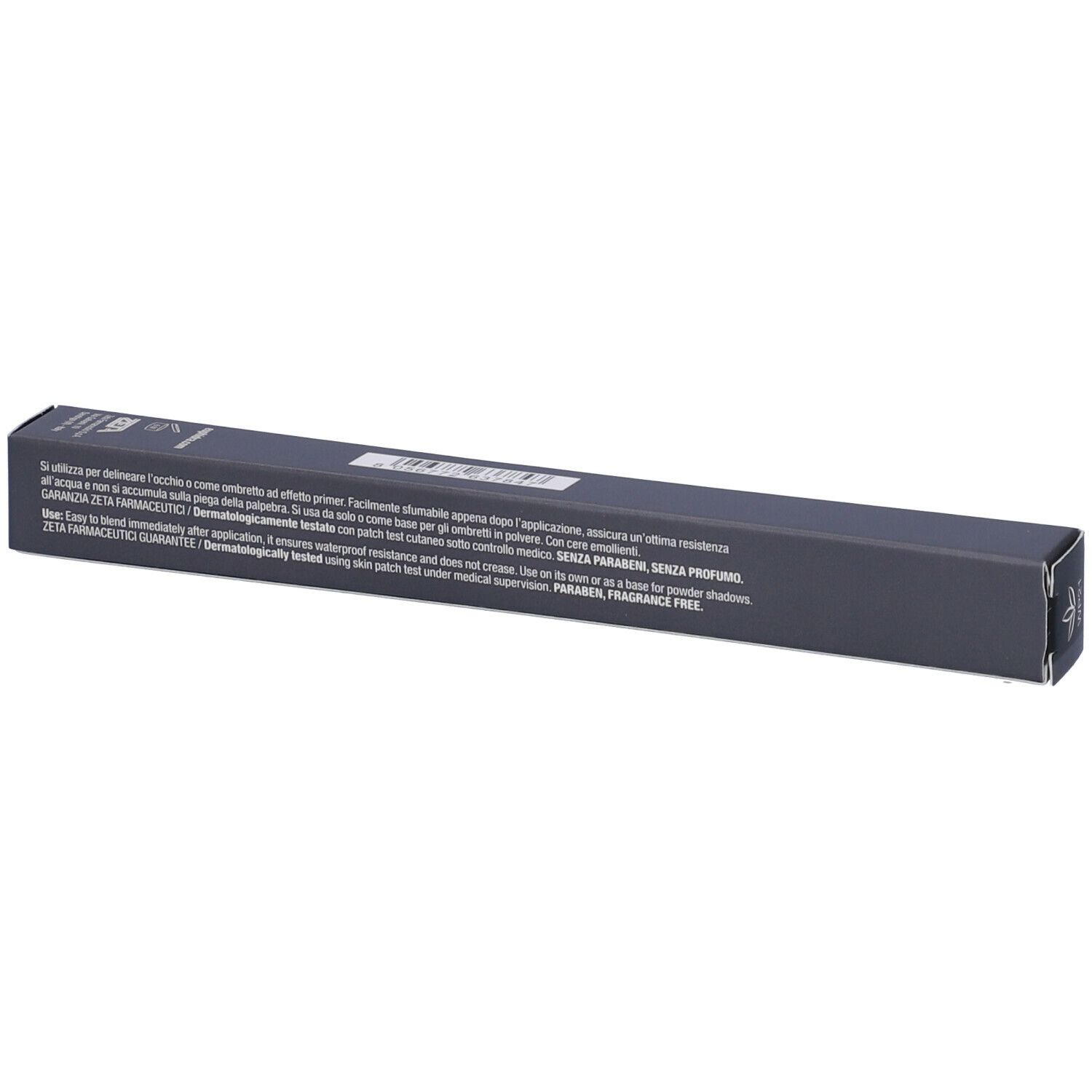 Emballage gris foncé. Texte multilingue. Inscription: Euphidra Matitone Occhi.