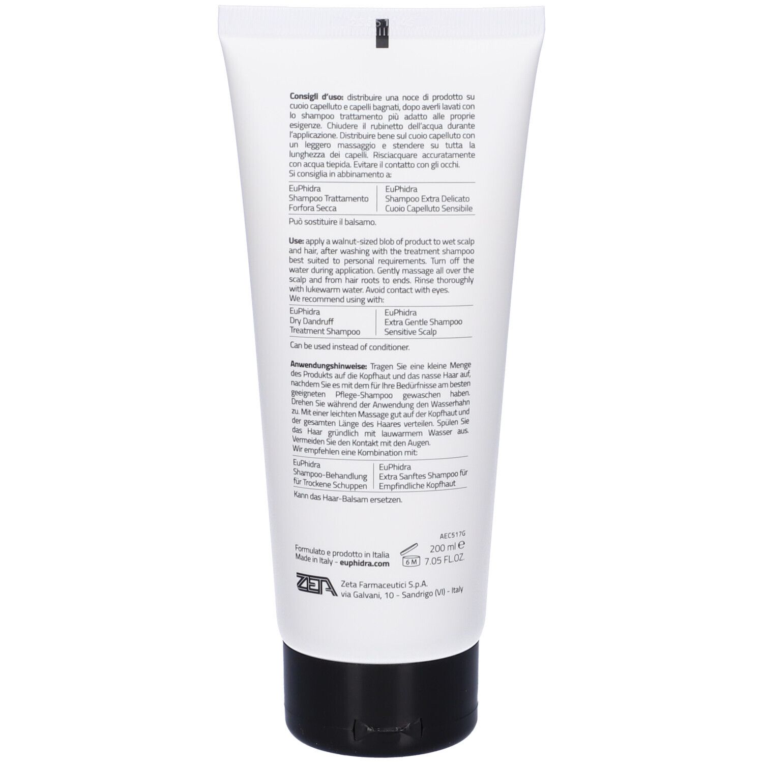 Euphidra Crème apaisante pour cheveux et peau secs