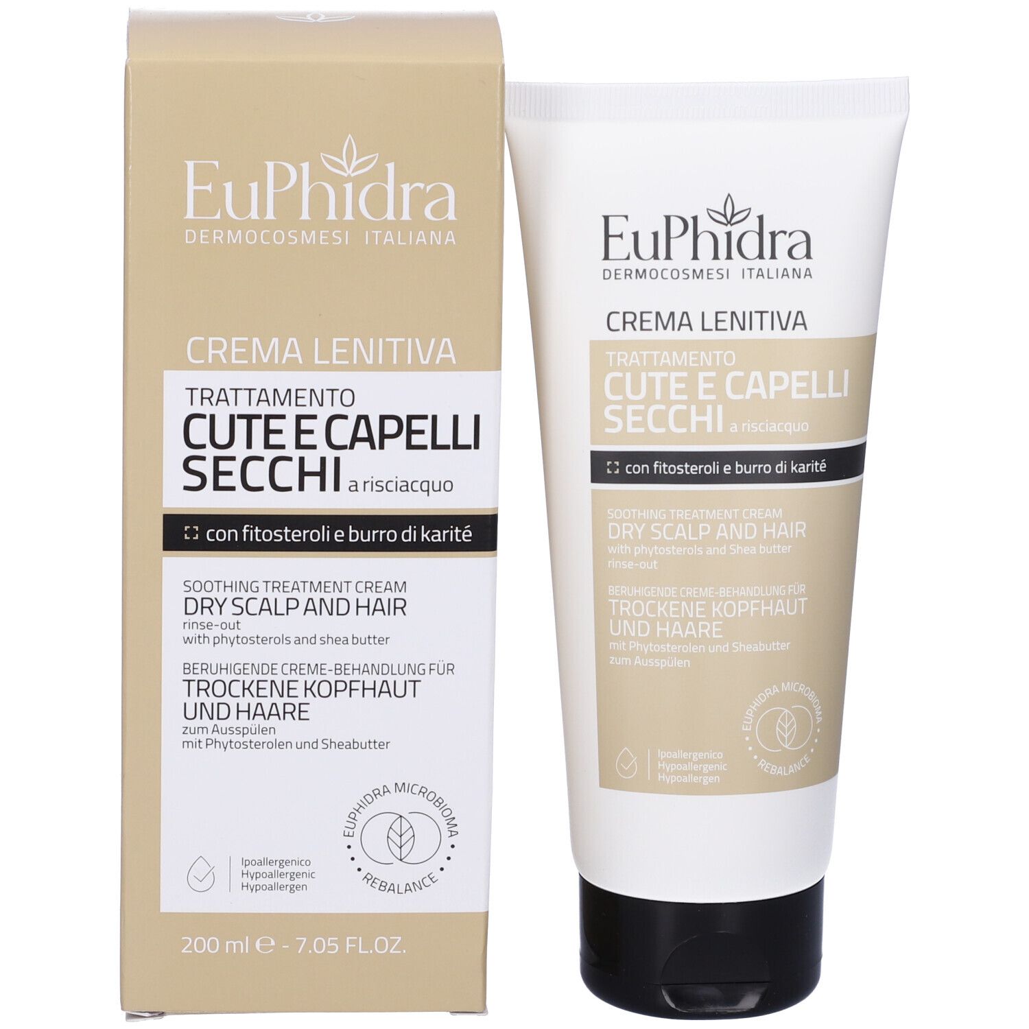 Euphidra Crème apaisante pour cheveux et peau secs