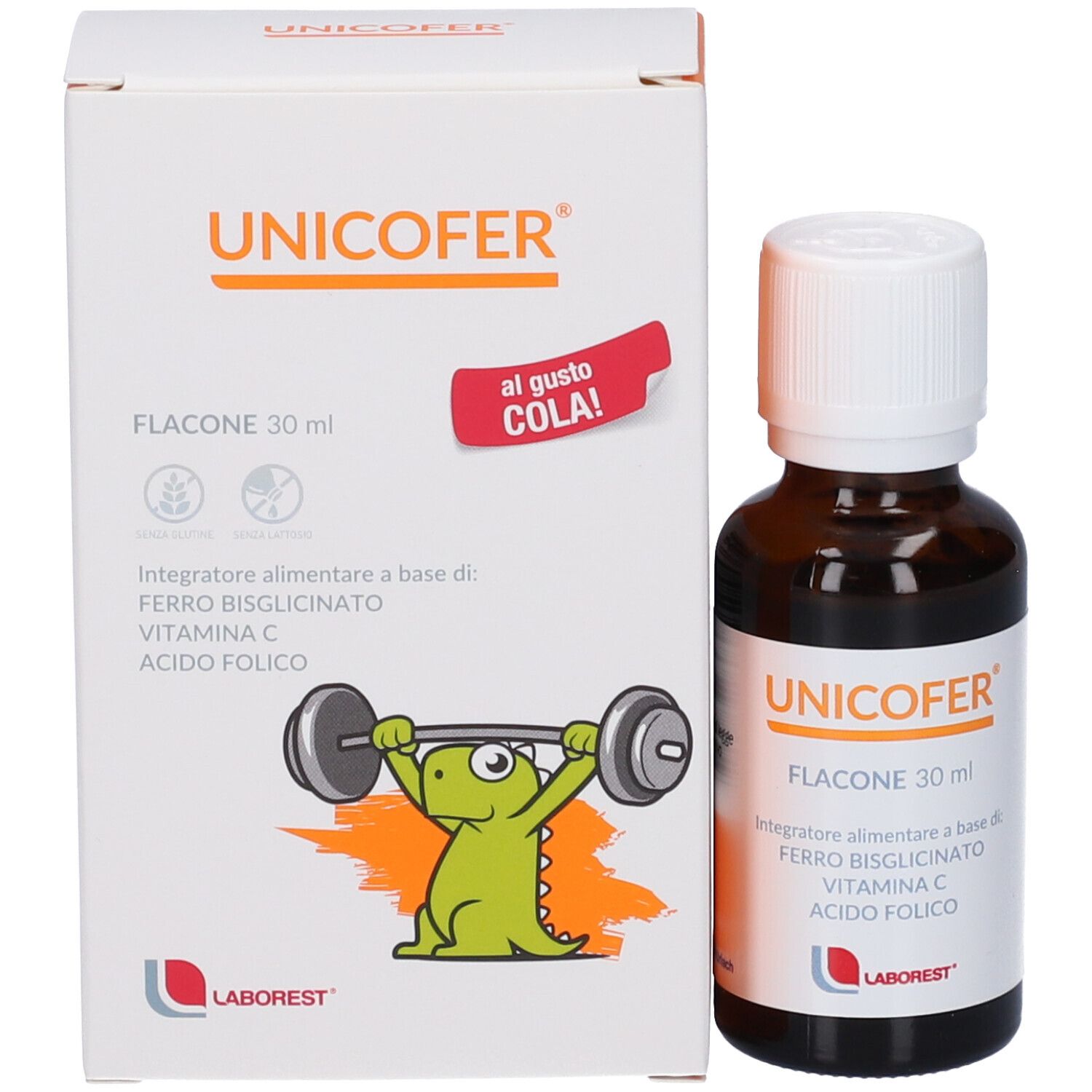 Produktflasche und Verpackung. Verpackung mit Produktnamen, Inhaltsstoffen, Logo und Illustration.