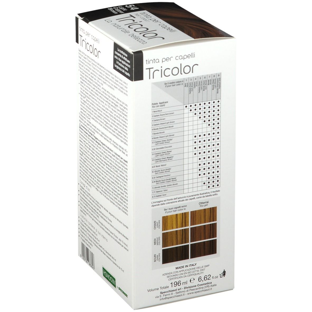 HOMOCRIN Tricolor 5/4 Châtain cuivré clair