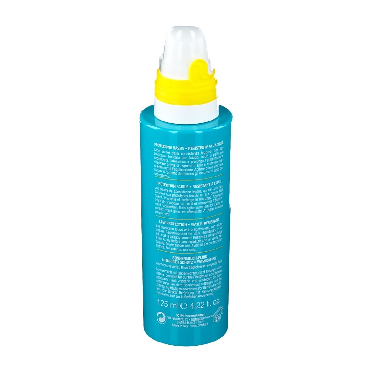 BioNike DEFENCE SUN Lait fluide SPF 6 Protection faible