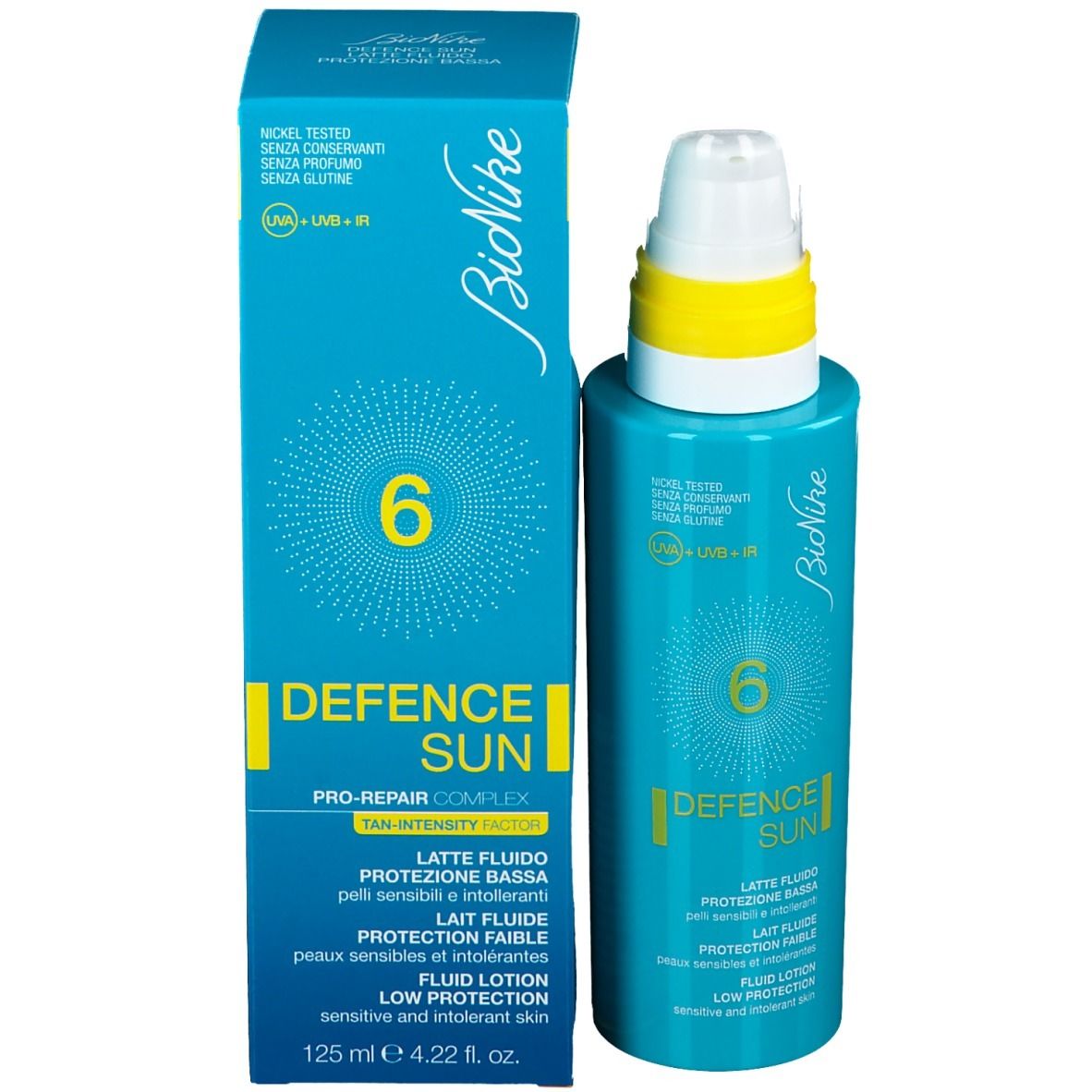 BioNike DEFENCE SUN Lait fluide SPF 6 Protection faible