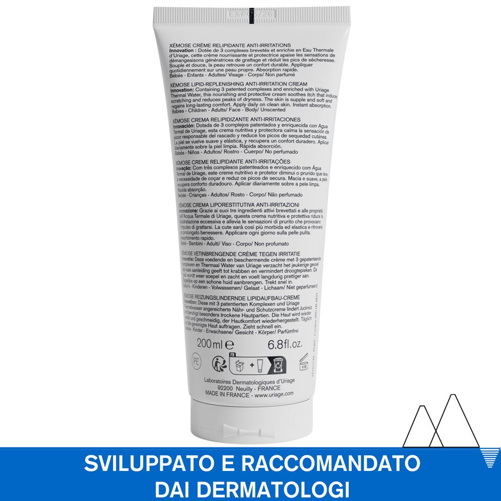 Uriage Xémose Crème Relipidante Anti-irritations