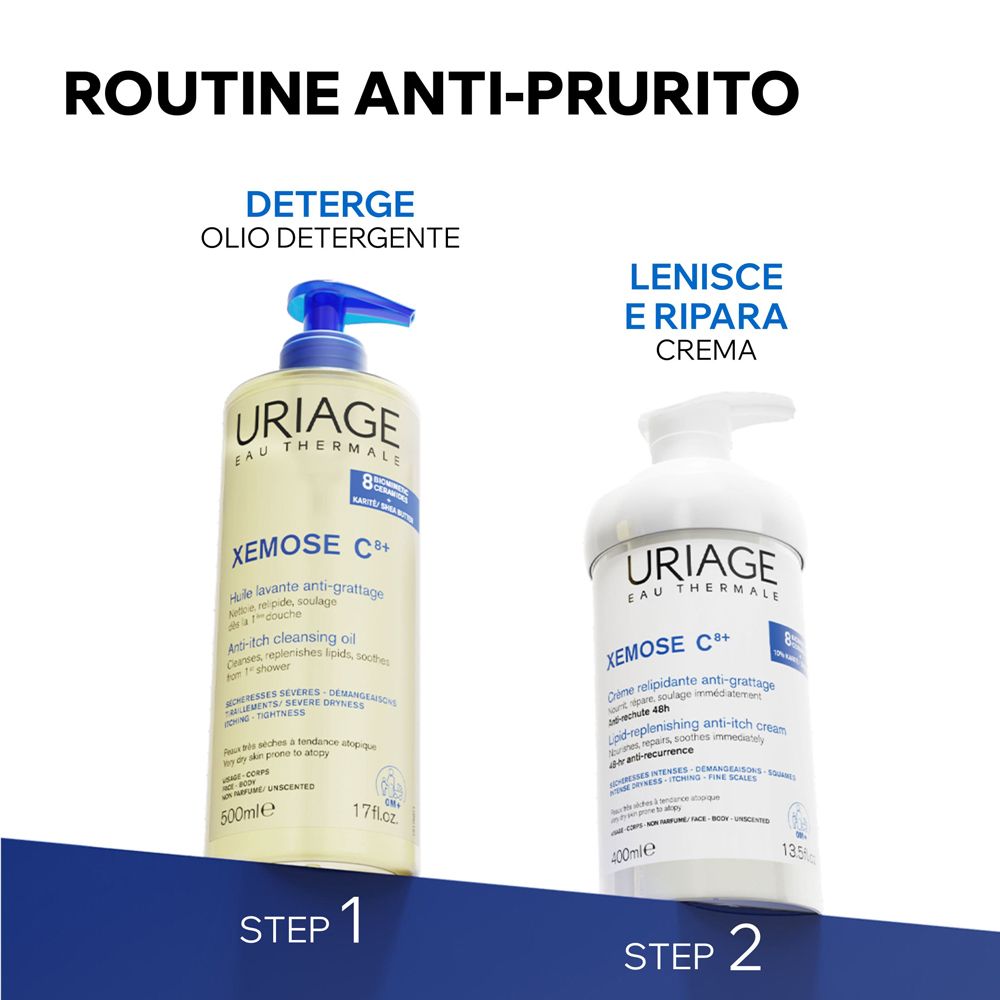 Dermatologue recommande la crème Uriage Xémose C+ pour peau sèche et sensible.