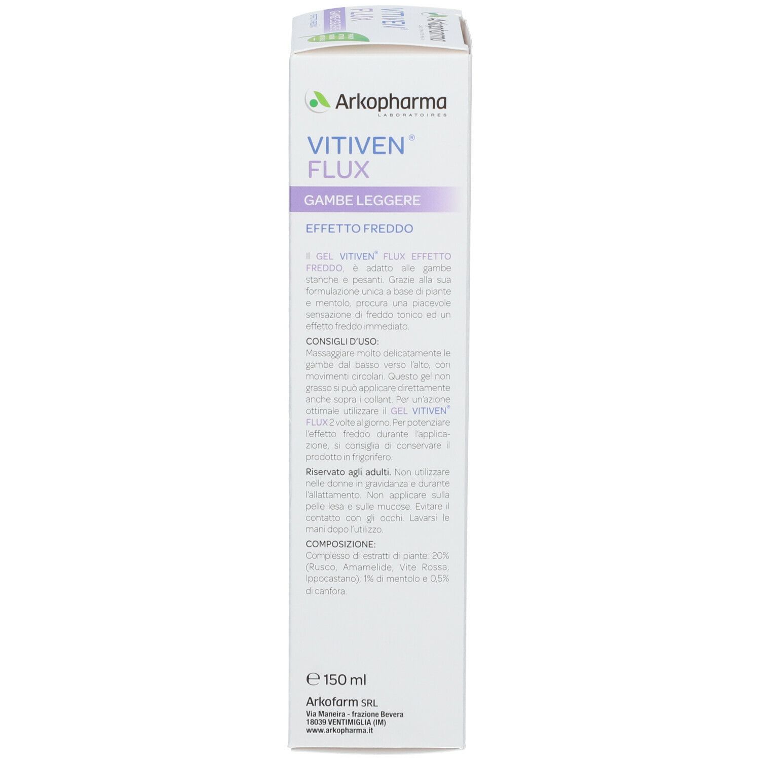 Arkopharma Flux Light Leg Gel Kälteeffekt