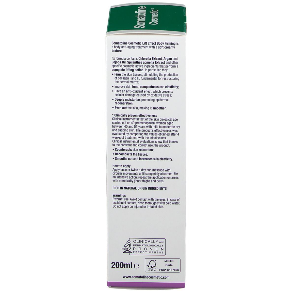 Somatoline Cosmetic® Lift-Effekt