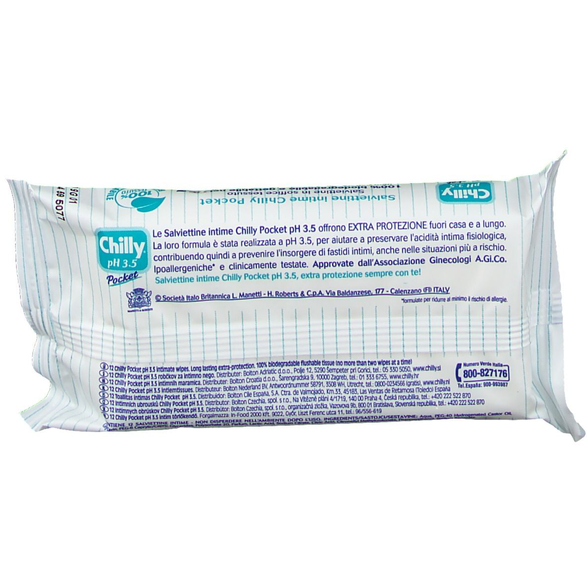 Chilly® Pocket pH 3,5 Wischtücher