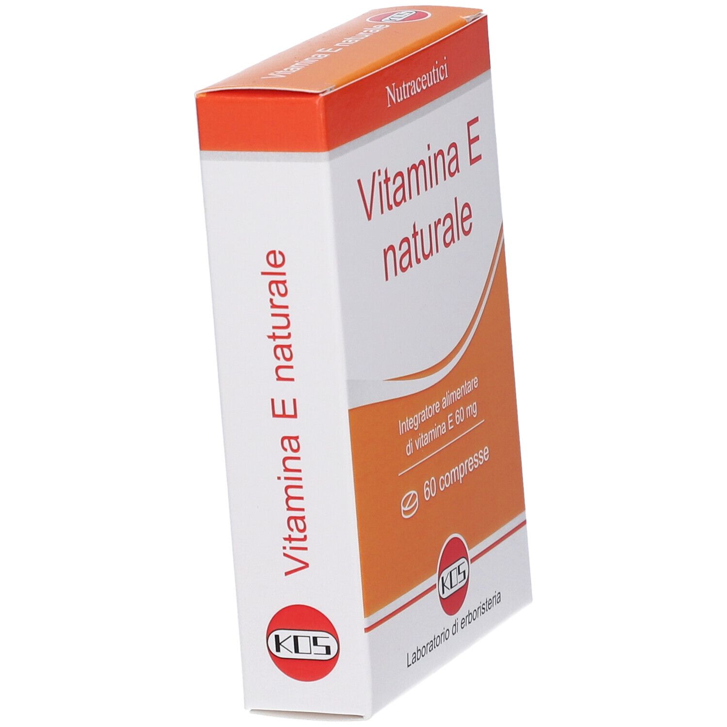 Packung Vitamin E Naturale, 60 Kapseln.