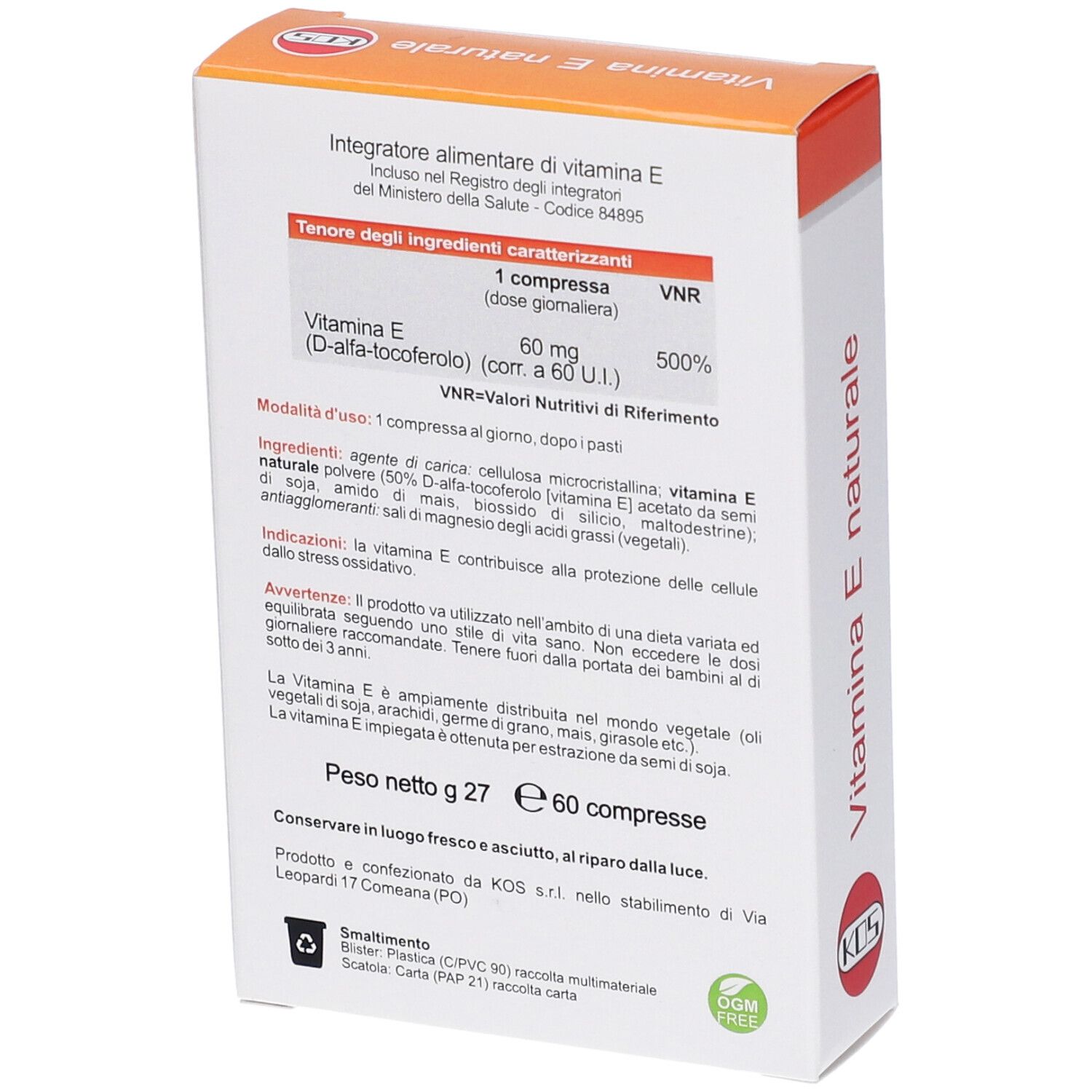 VITAMINA E NATURALE 60CPR