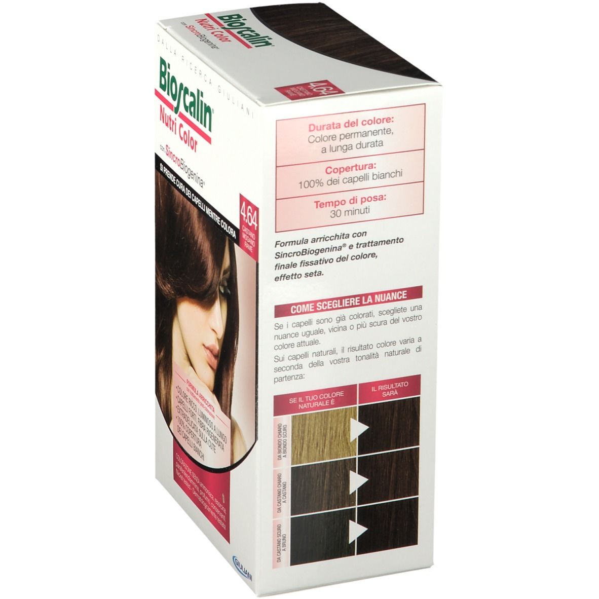 Bioscalin® Nutri Color 4.64 Châtain Acajou Cuivre