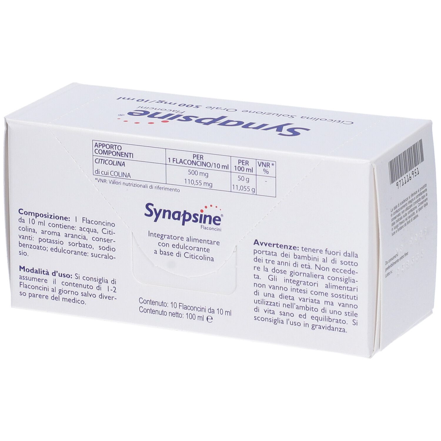 Synapsine® 500mg/10ml Flaconcini