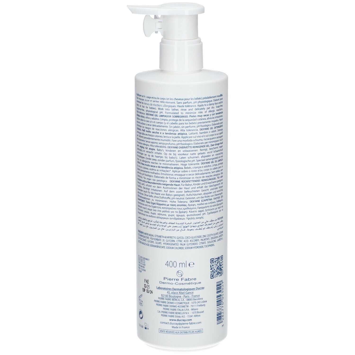 DUCRAY Dexyane Gel de nettoyage regraissant