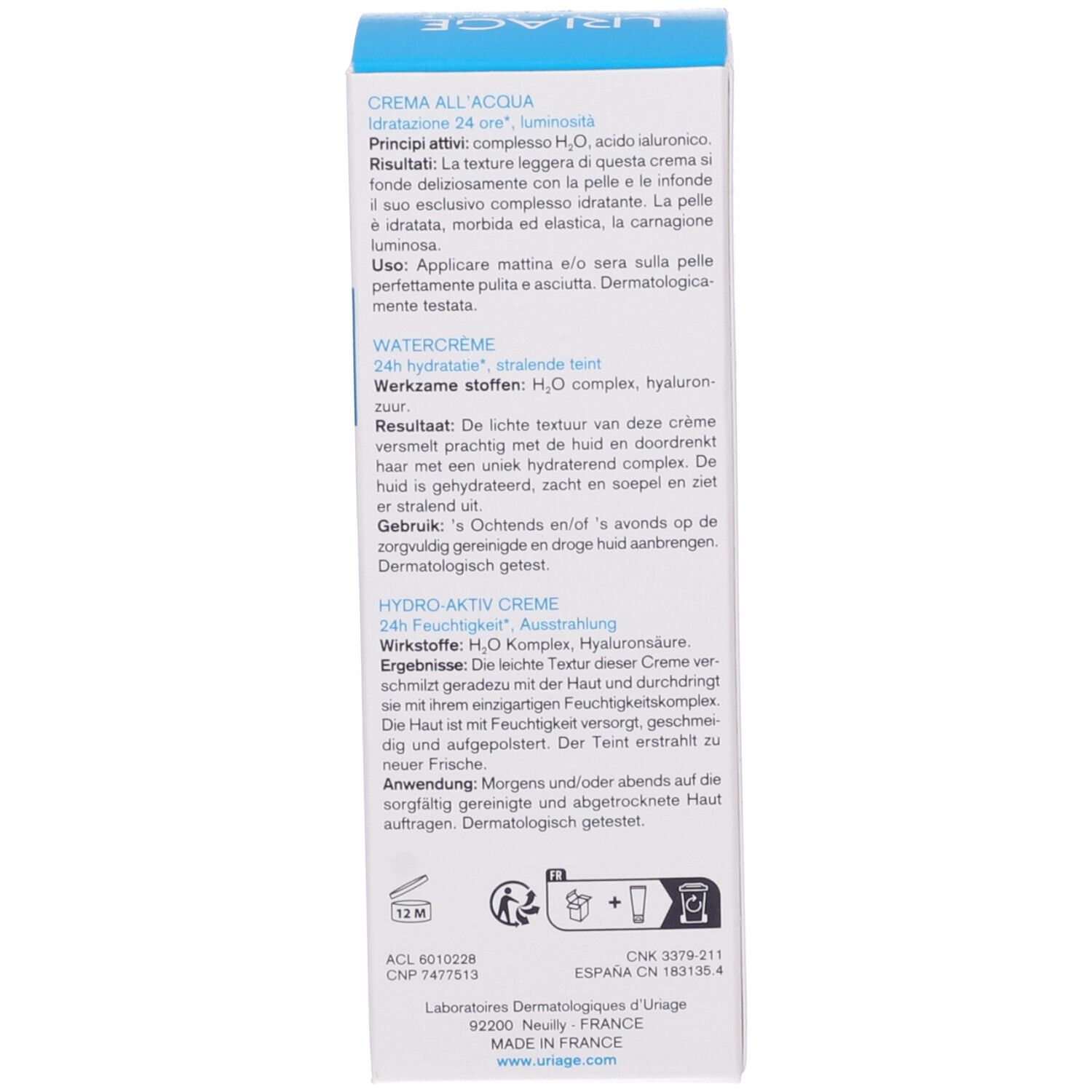 Uriage Eau thermale Crème d'Eau