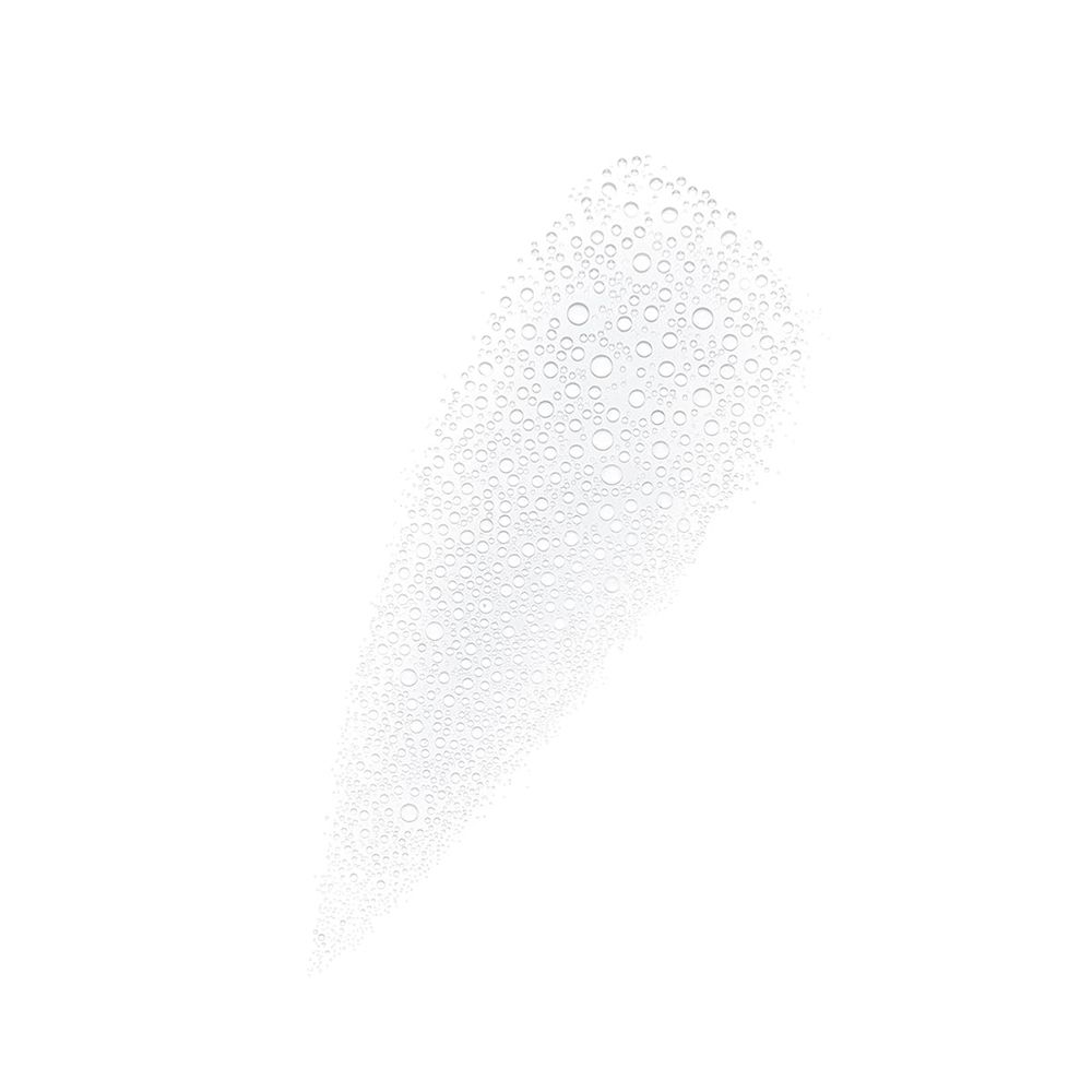 Vaporisation descendant. Composée de nombreuses petites gouttelettes d'eau.