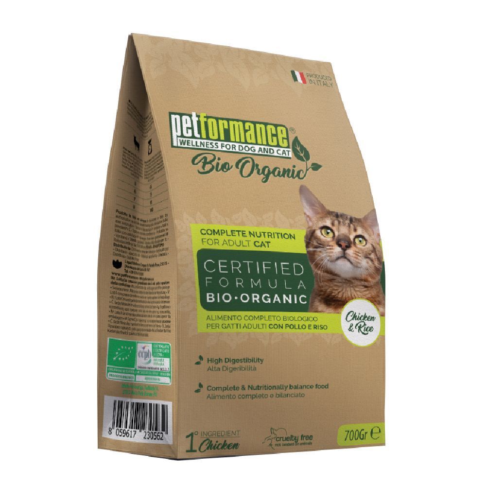 Petformance® Bio Organic Croquettes stérilisées Chat Poulet et Riz
