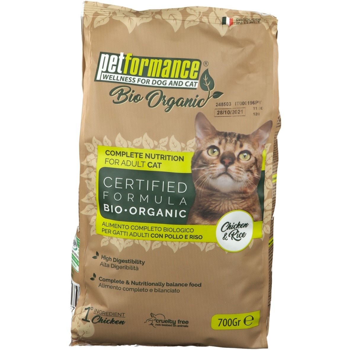 Petformance® Bio Organic Croquettes stérilisées Chat Poulet et Riz