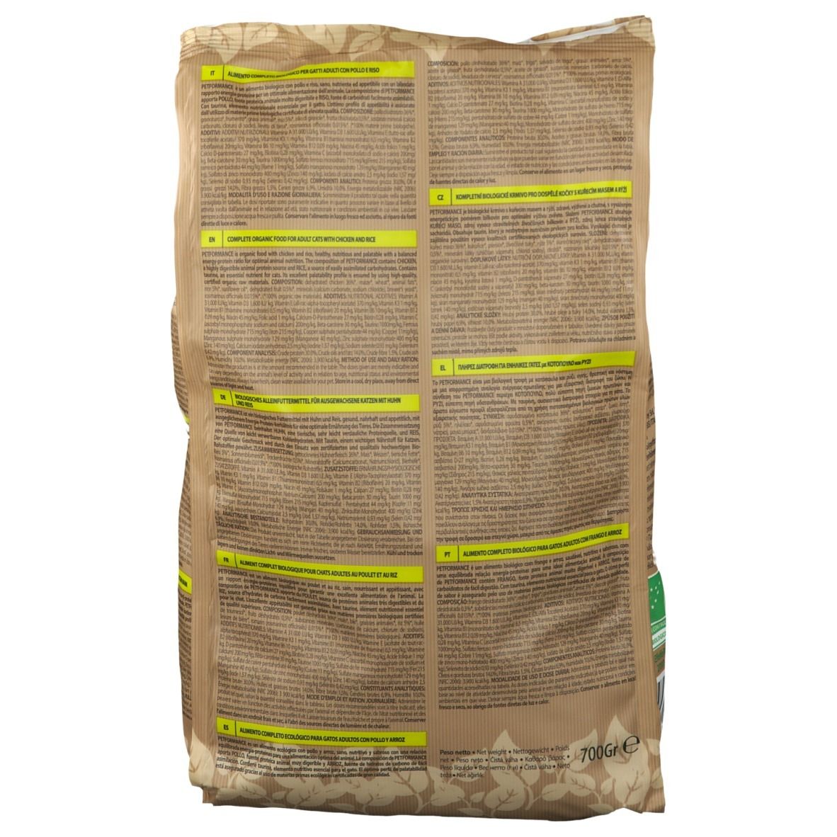 Petformance® Bio Organic Croquettes stérilisées Chat Poulet et Riz