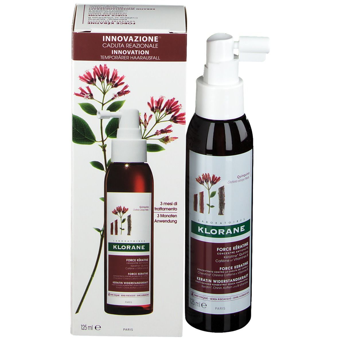 KLORANE Force Keratine Kératine Quinine Caféine et vitamine B