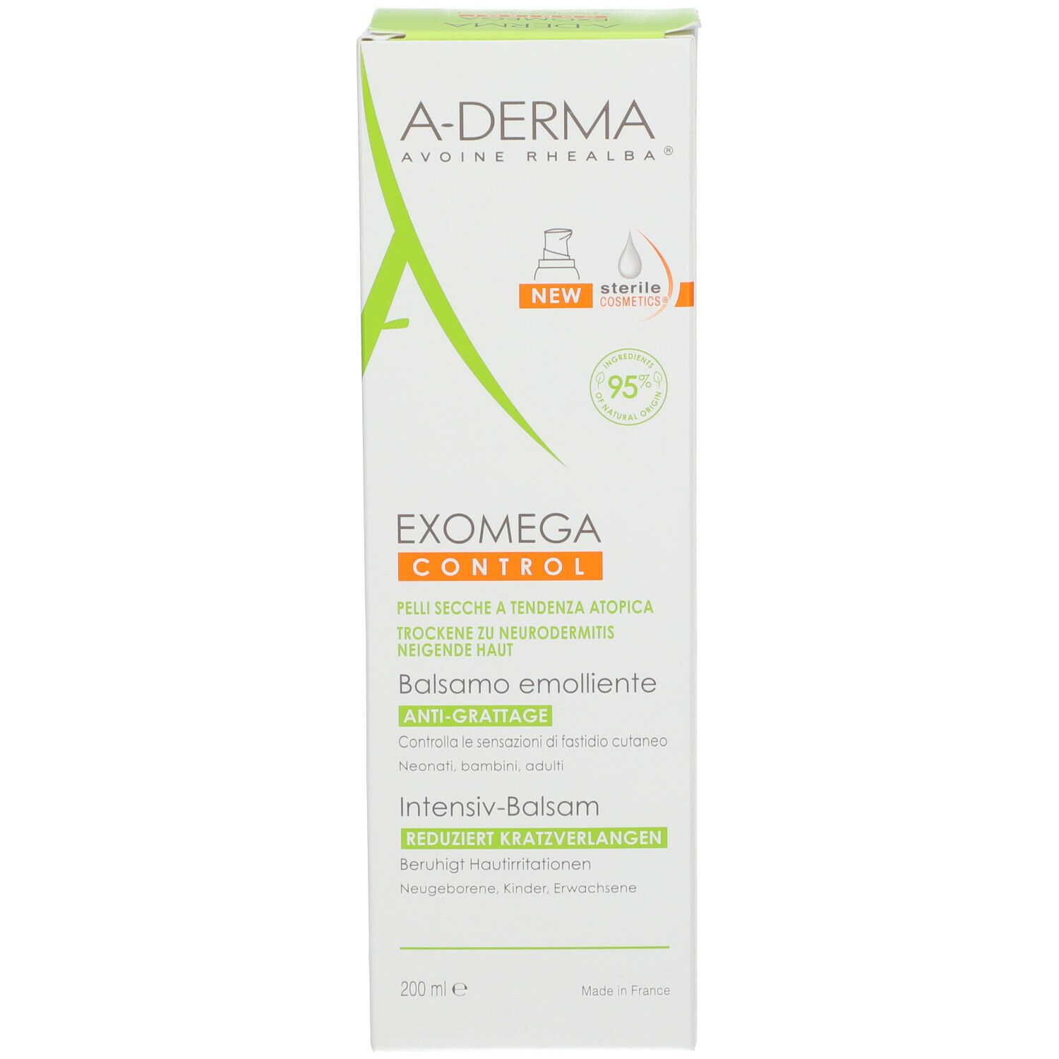 A-Derma EXOMEGA CONTROL Geschmeidigmachende Creme