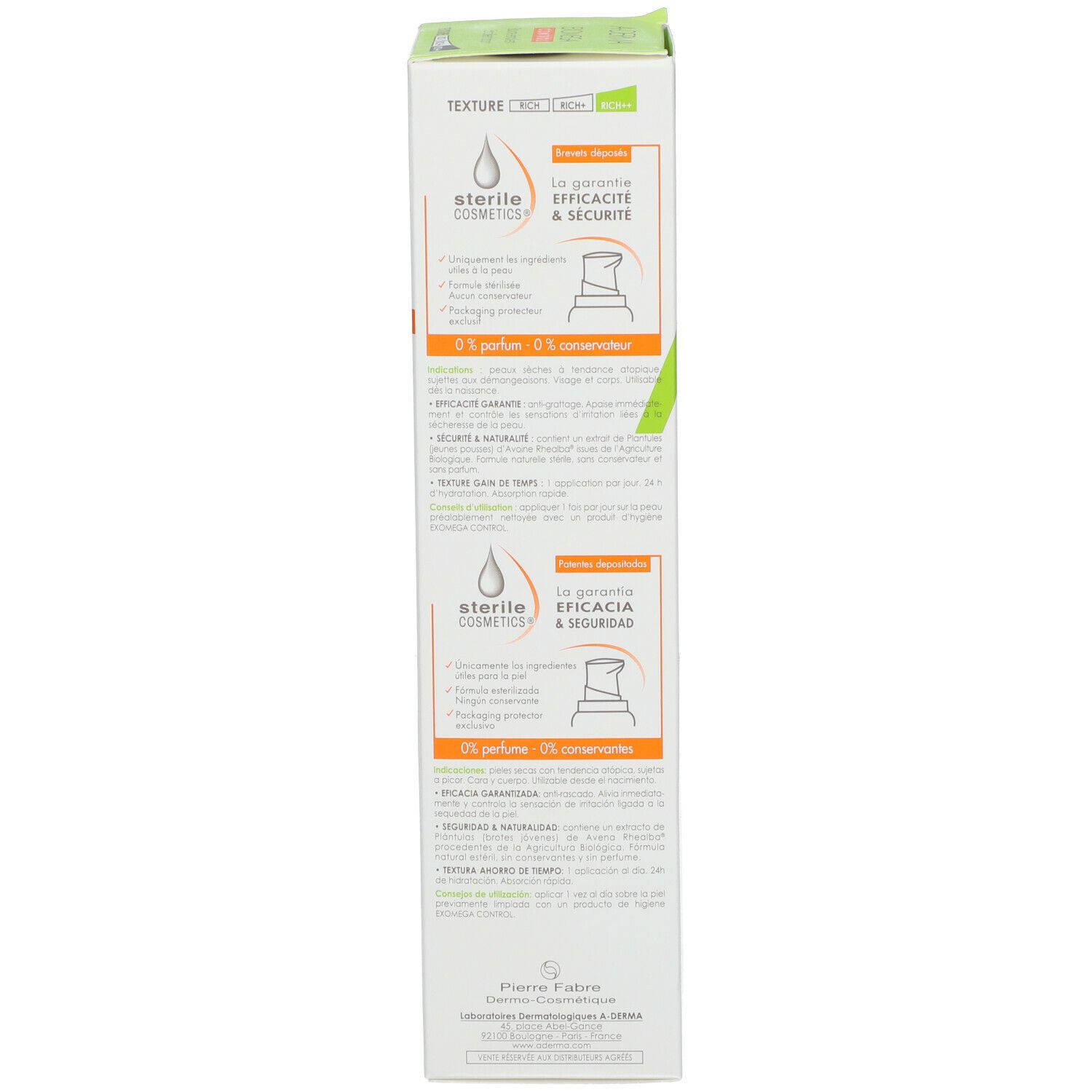 A-Derma EXOMEGA CONTROL Geschmeidigmachende Creme