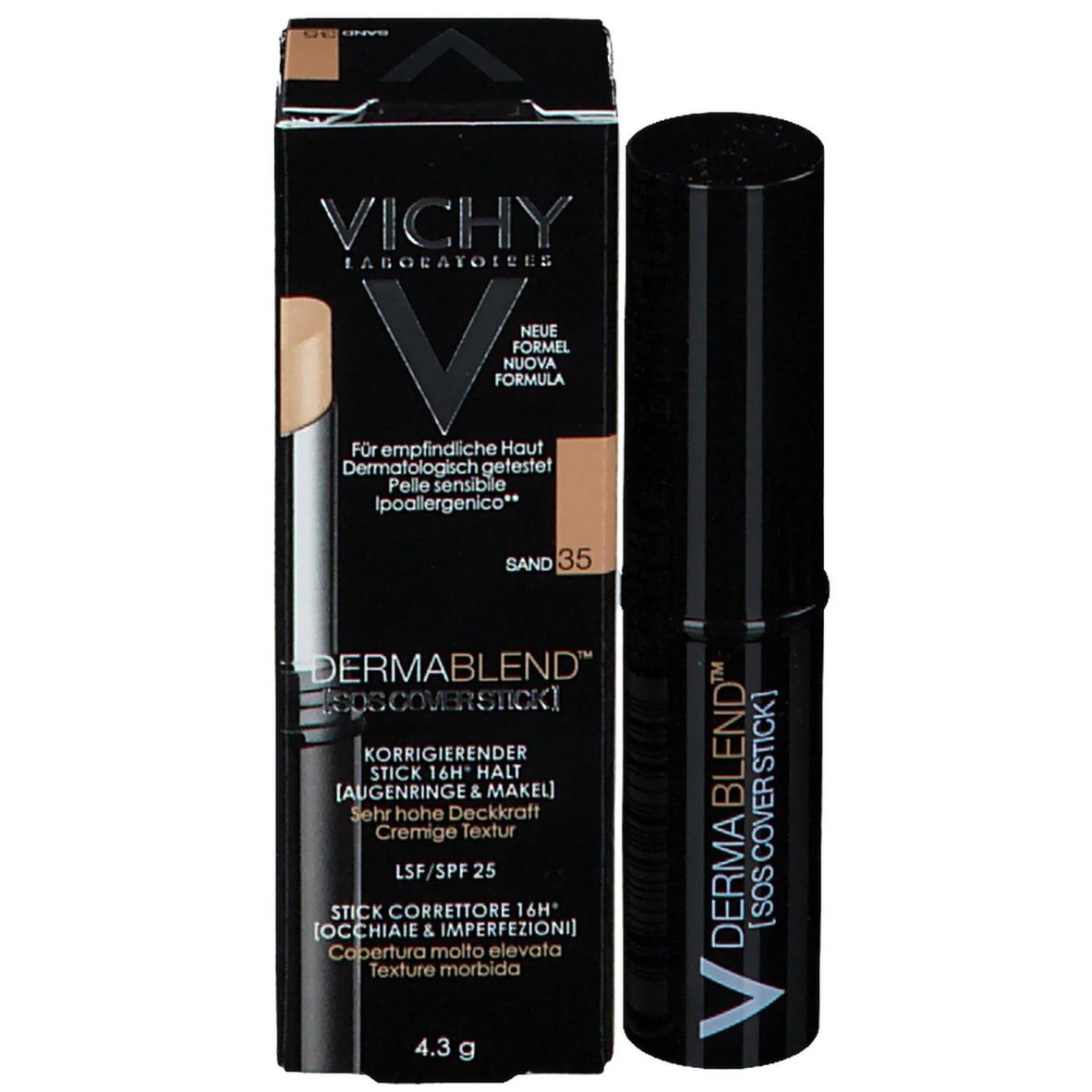 VICHY DERMABLEND™ SOS-Abdeckstift 16H Opal-Teint 15