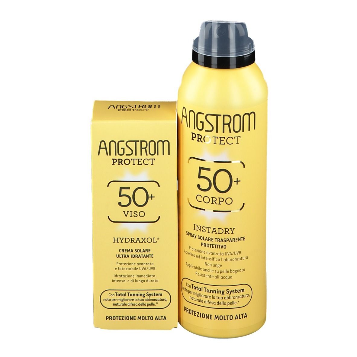 ANGSTROM PROTECT Solar Face Cream 50+ und Solar Body Spray 50+