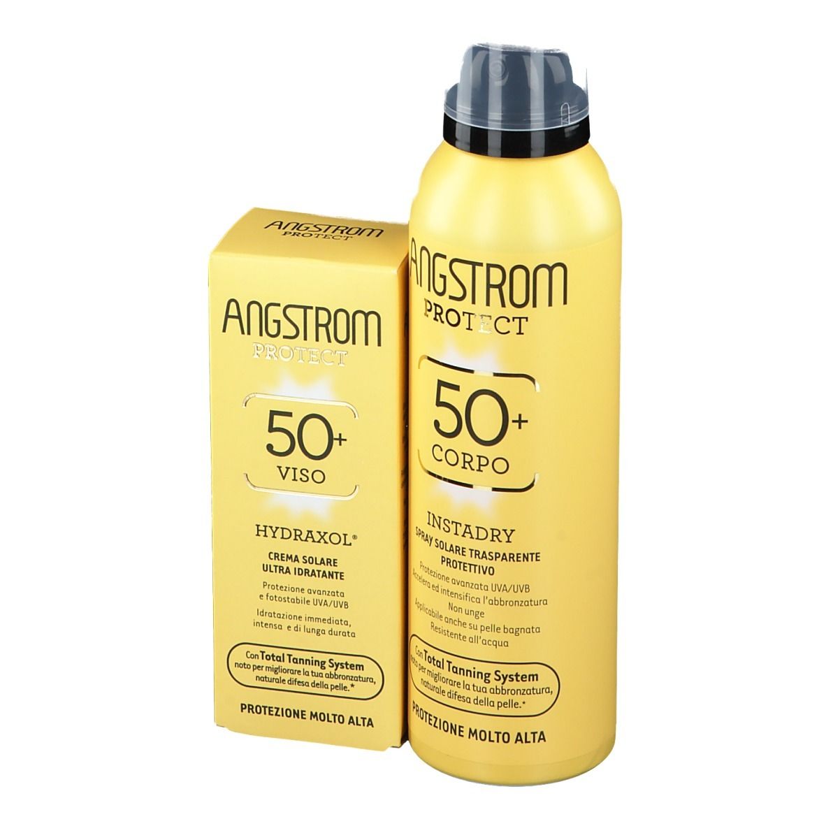 ANGSTROM PROTECT Solar Face Cream 50+ und Solar Body Spray 50+