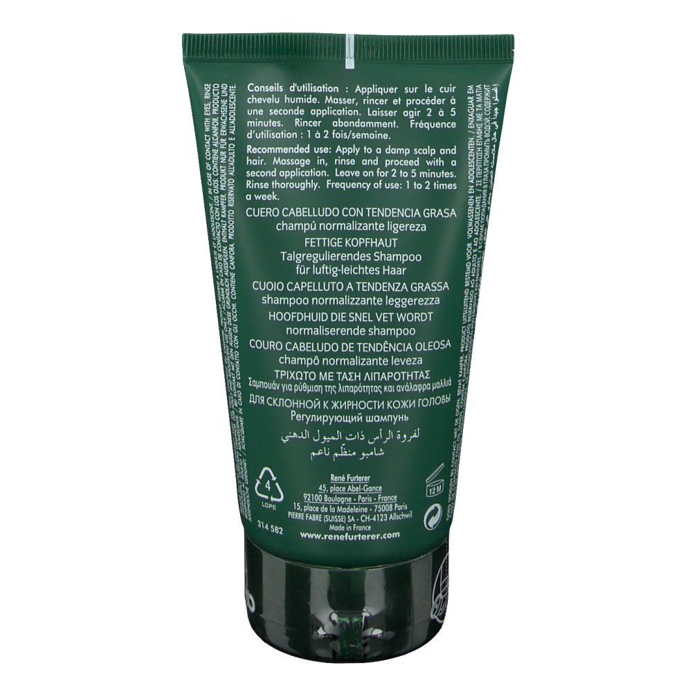 Rene Furterer Curbicia Leichtigkeit Normalisierendes Shampoo