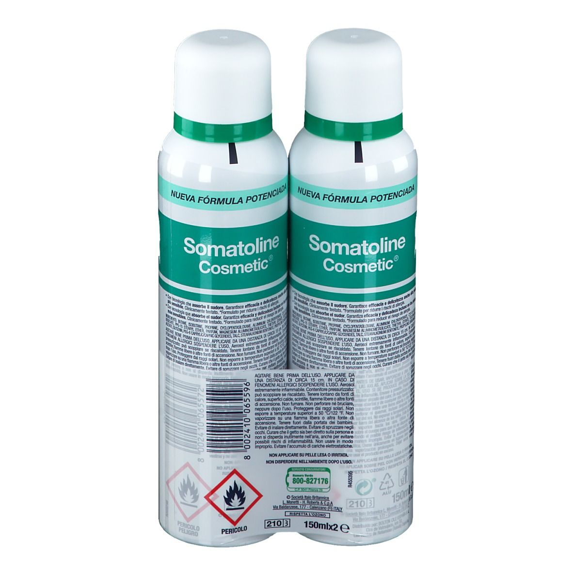 Somatoline Cosmetic® Spray déodorant pour peau sensible