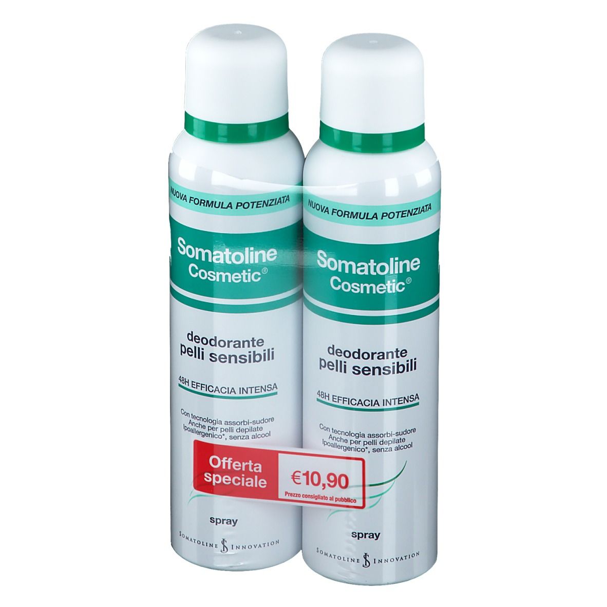 Somatoline Cosmetic® Spray déodorant pour peau sensible
