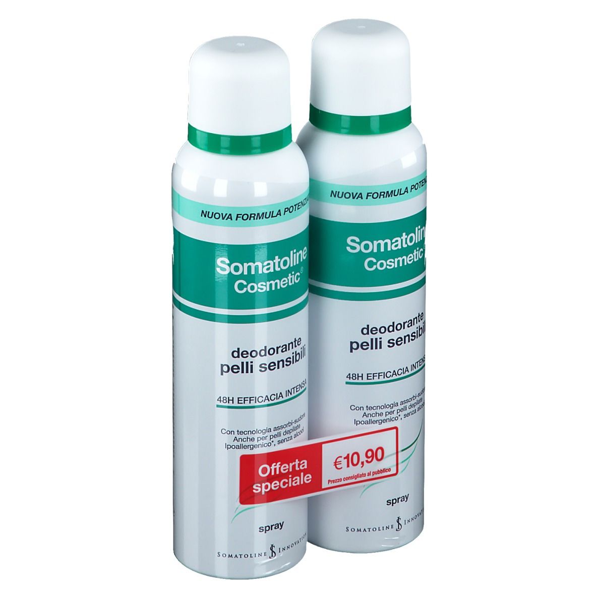 Somatoline Cosmetic® Spray déodorant pour peau sensible
