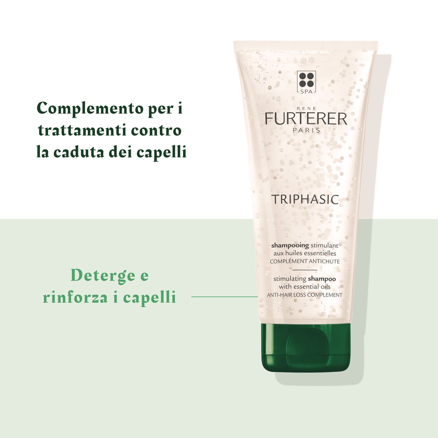 Tube mit FURTERER-Logo und Produktnamen. Text beschreibt die Wirkung. Weißer Hintergrund.