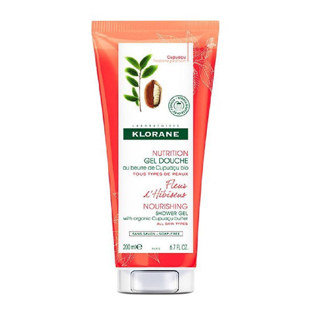 KLORANE Nährstoff-Cupuacu-Butter Duschgel Bio-Hibiskusblüte