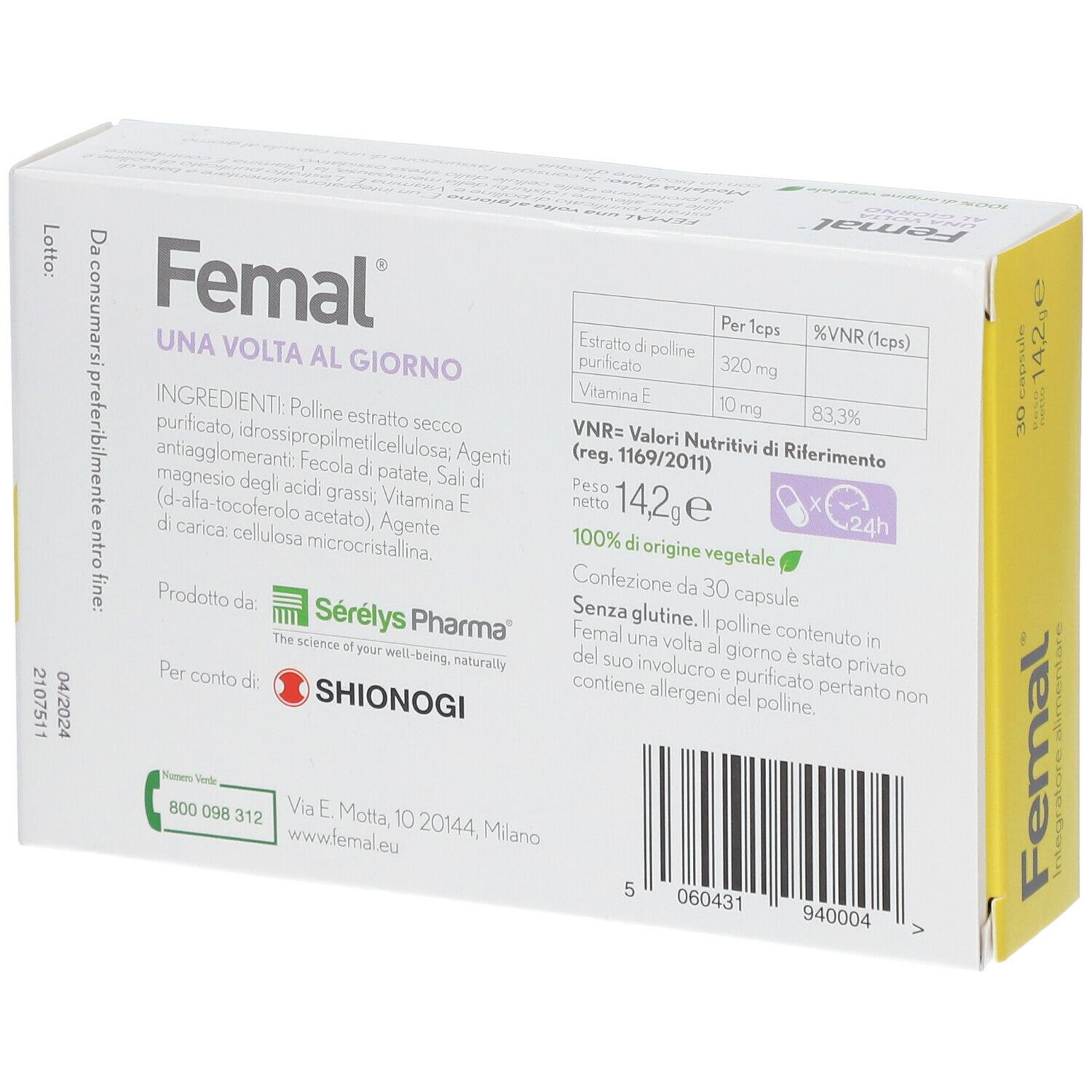 Femal® Une fois par jour