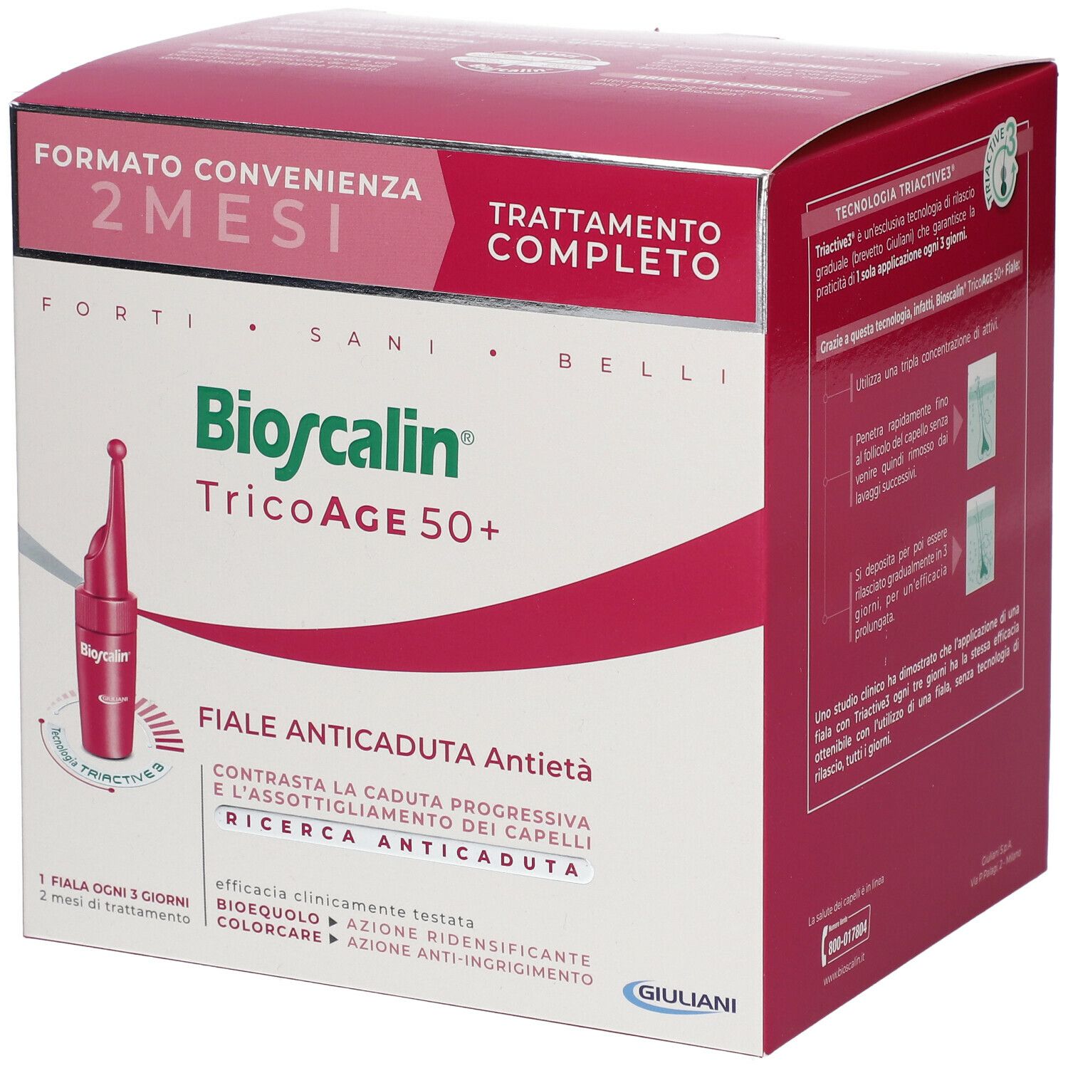 Bioscalin® TricoAGE 45+ Ampoules anti-chute de cheveux