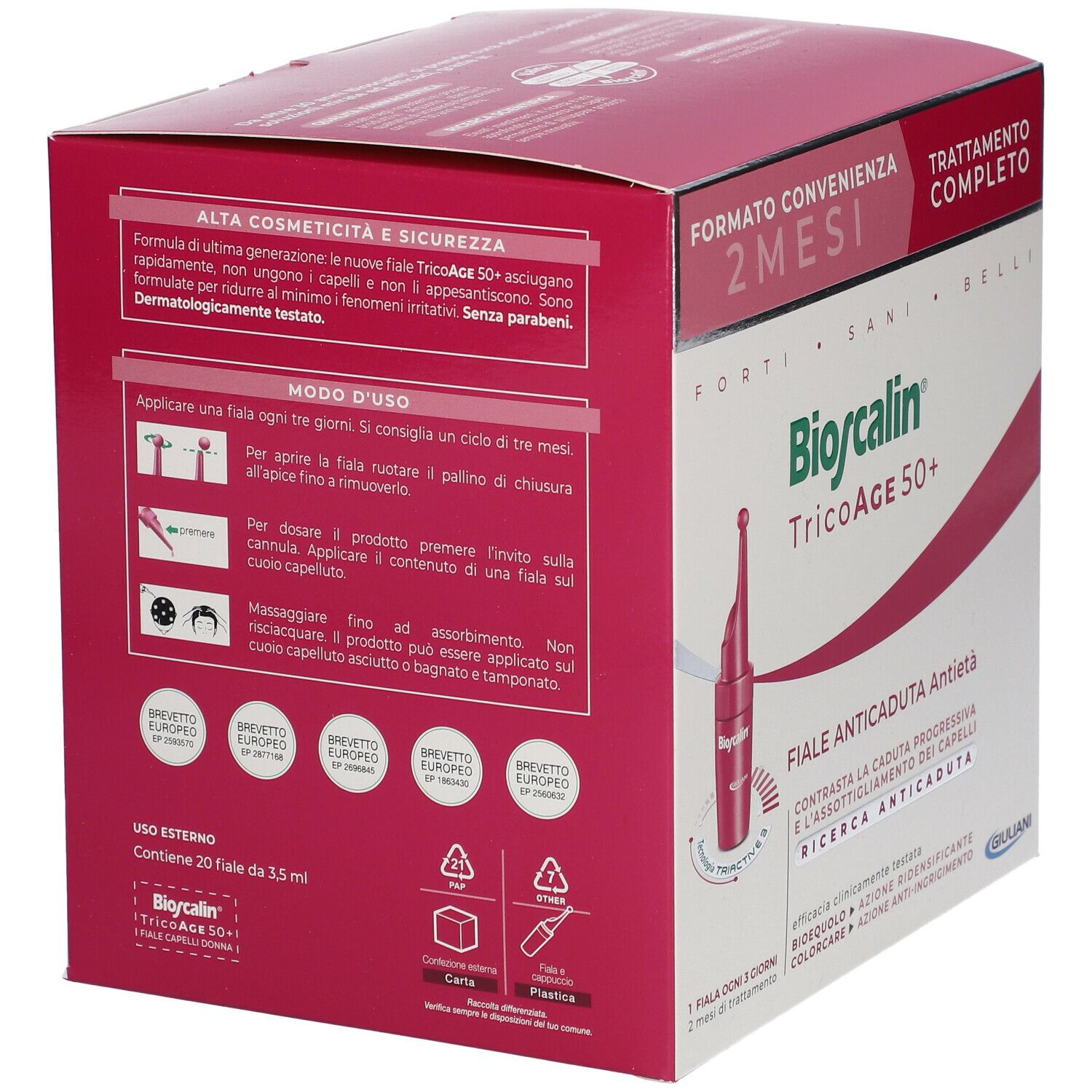 Bioscalin® TricoAGE 45+ Ampoules anti-chute de cheveux