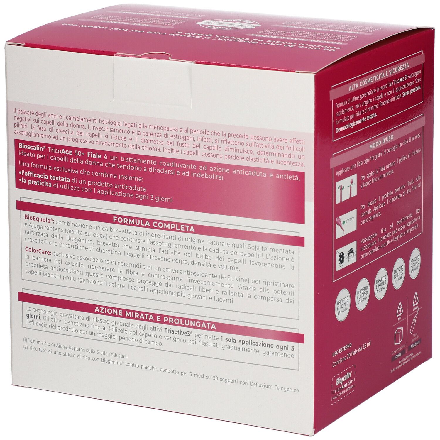 Bioscalin® TricoAGE 45+ Ampoules anti-chute de cheveux
