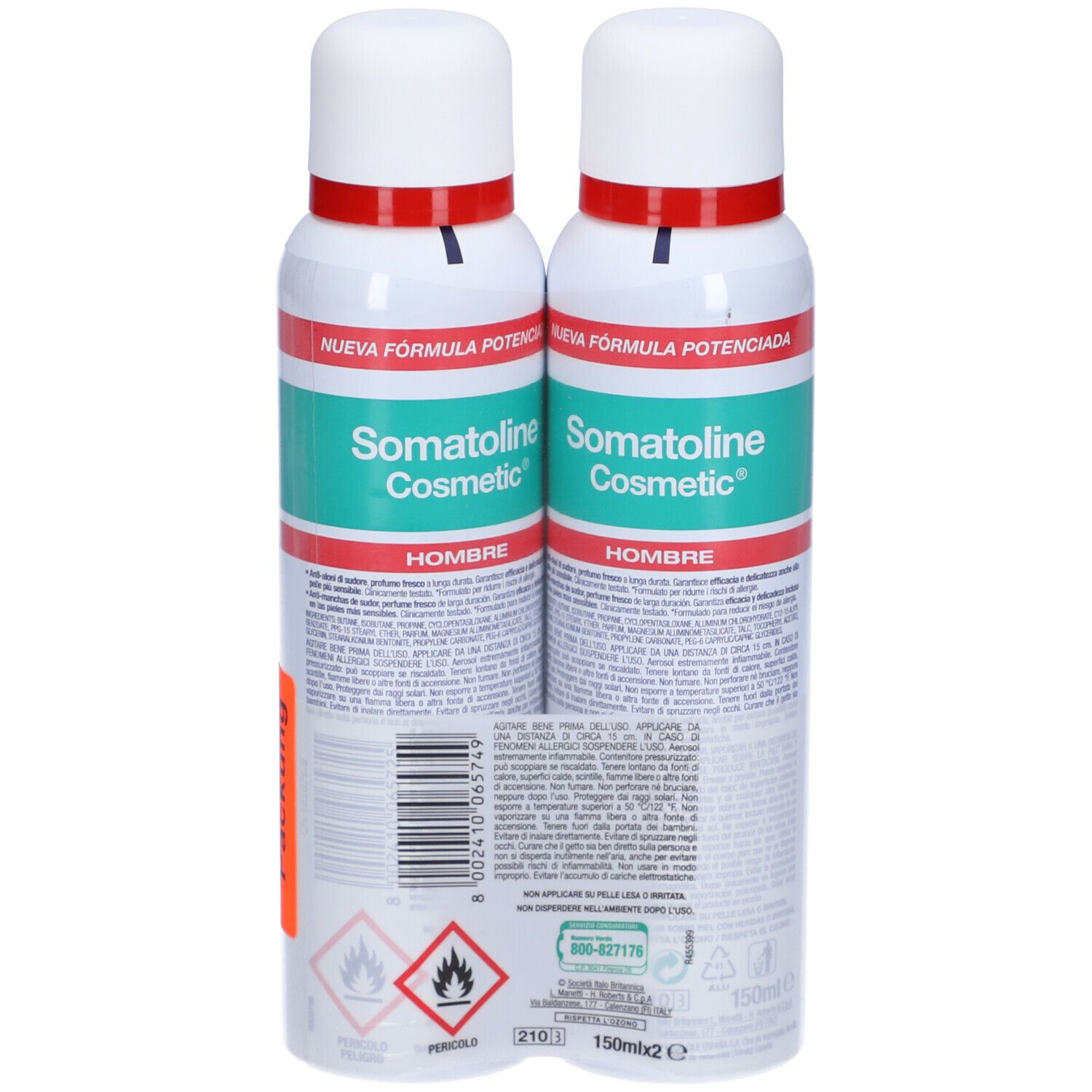 Somatoline Cosmetic® Déodorant en spray pour la peau masculine sensible