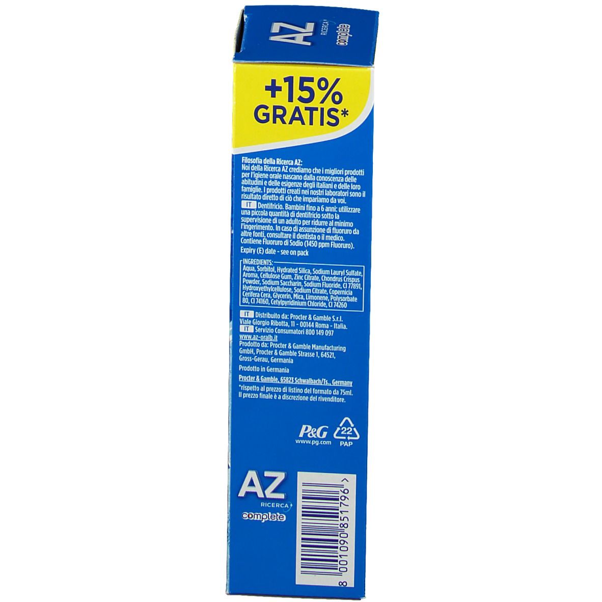 AZ Complete Dentifrice + Bain de bouche extra frais