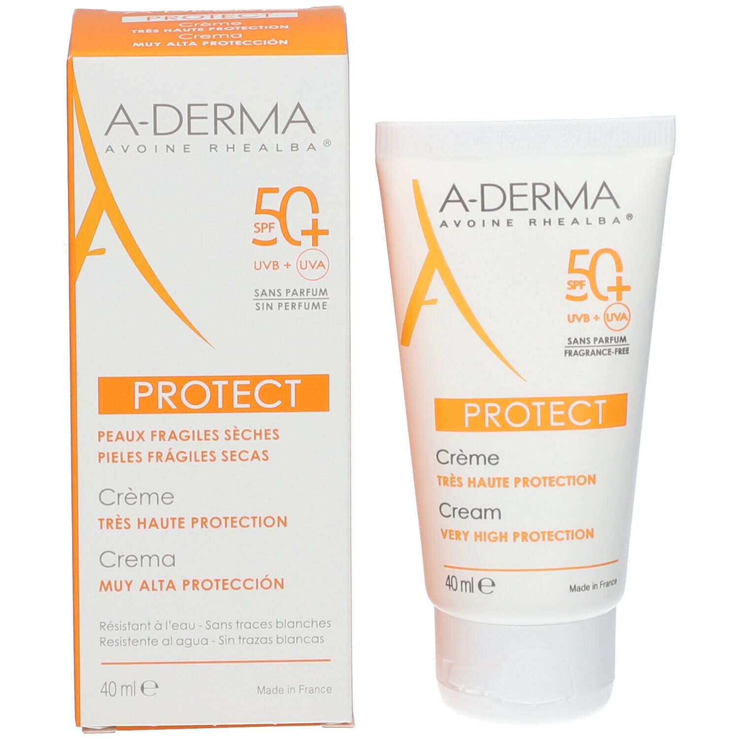 A-Derma Protect Crème SPF50+ sans parfum