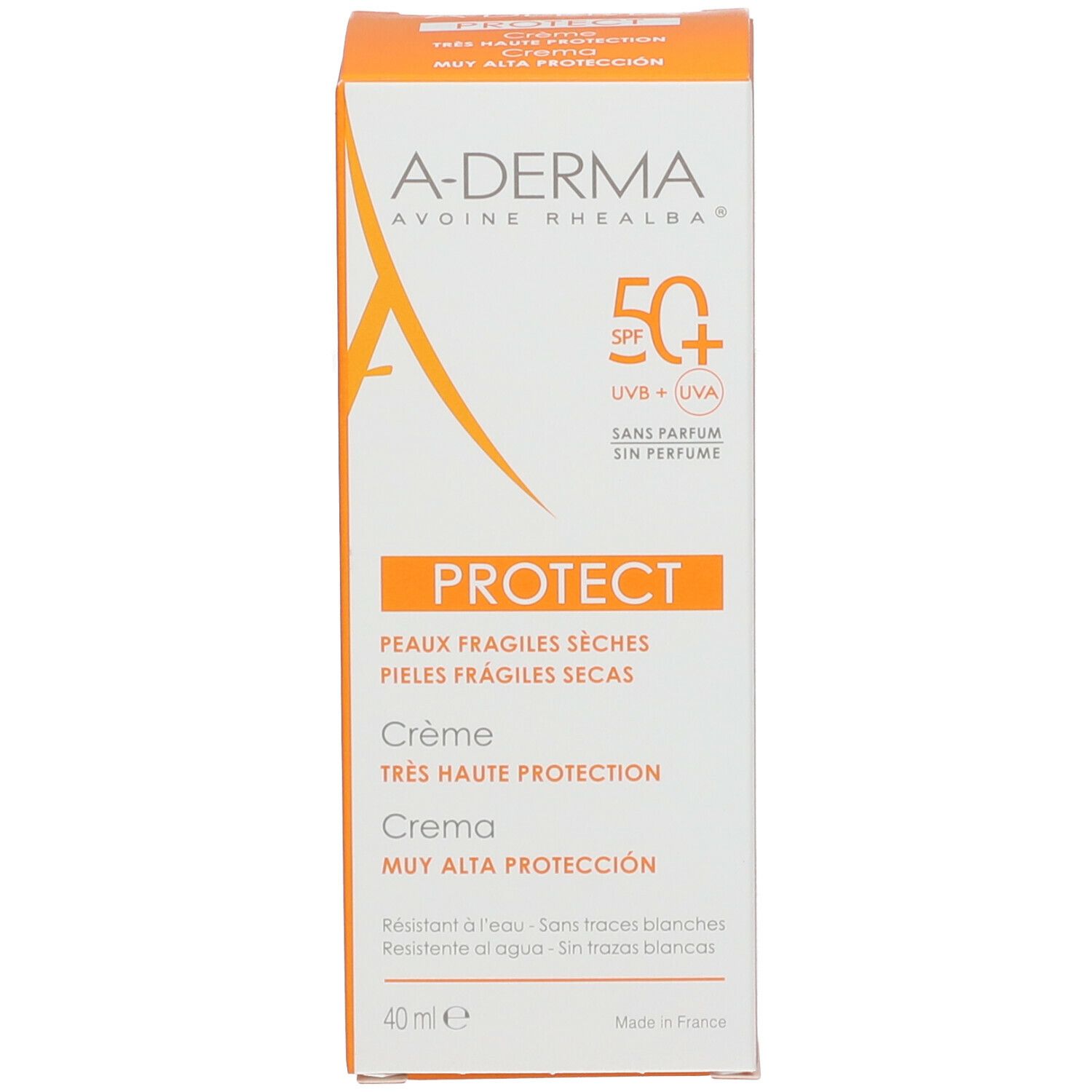 A-Derma Protect Crème SPF50+ sans parfum