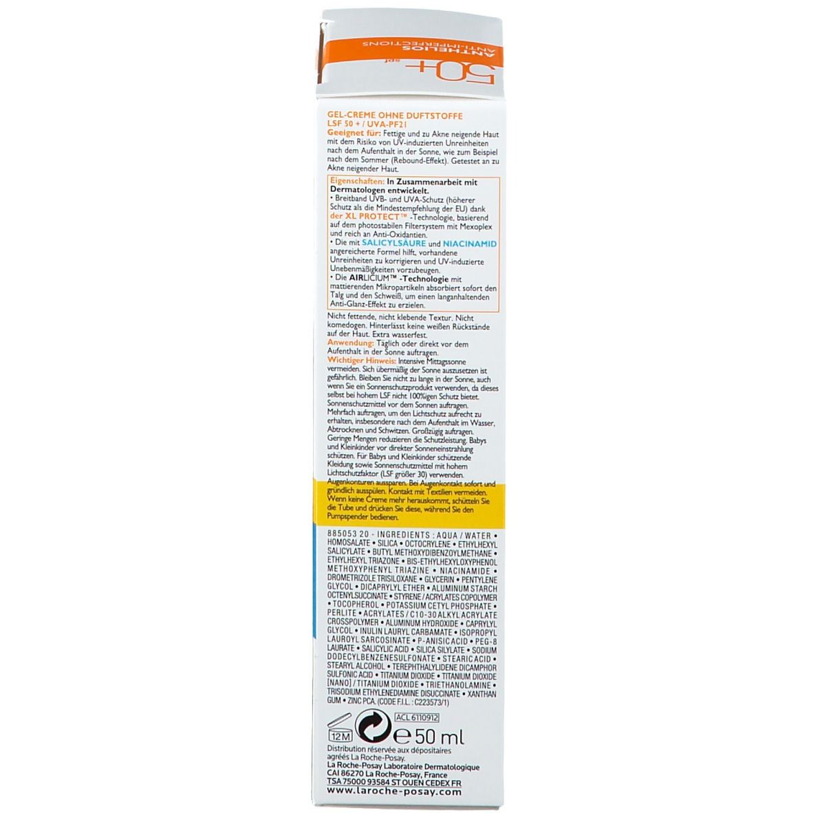 La Roche Posay ANTHELIOS ANTI-IMPERFECTIONS LSF 50+