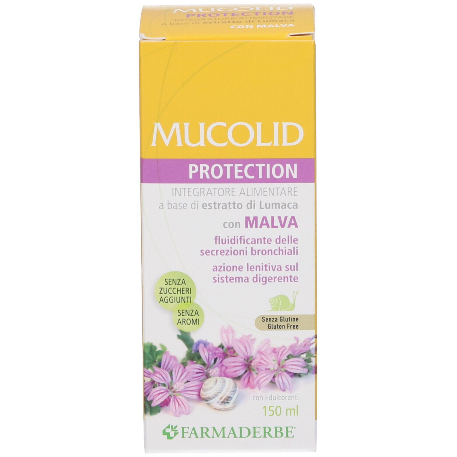 MUCOLID PROTECTION Integratore alimentare mit Malva, 150 ml.