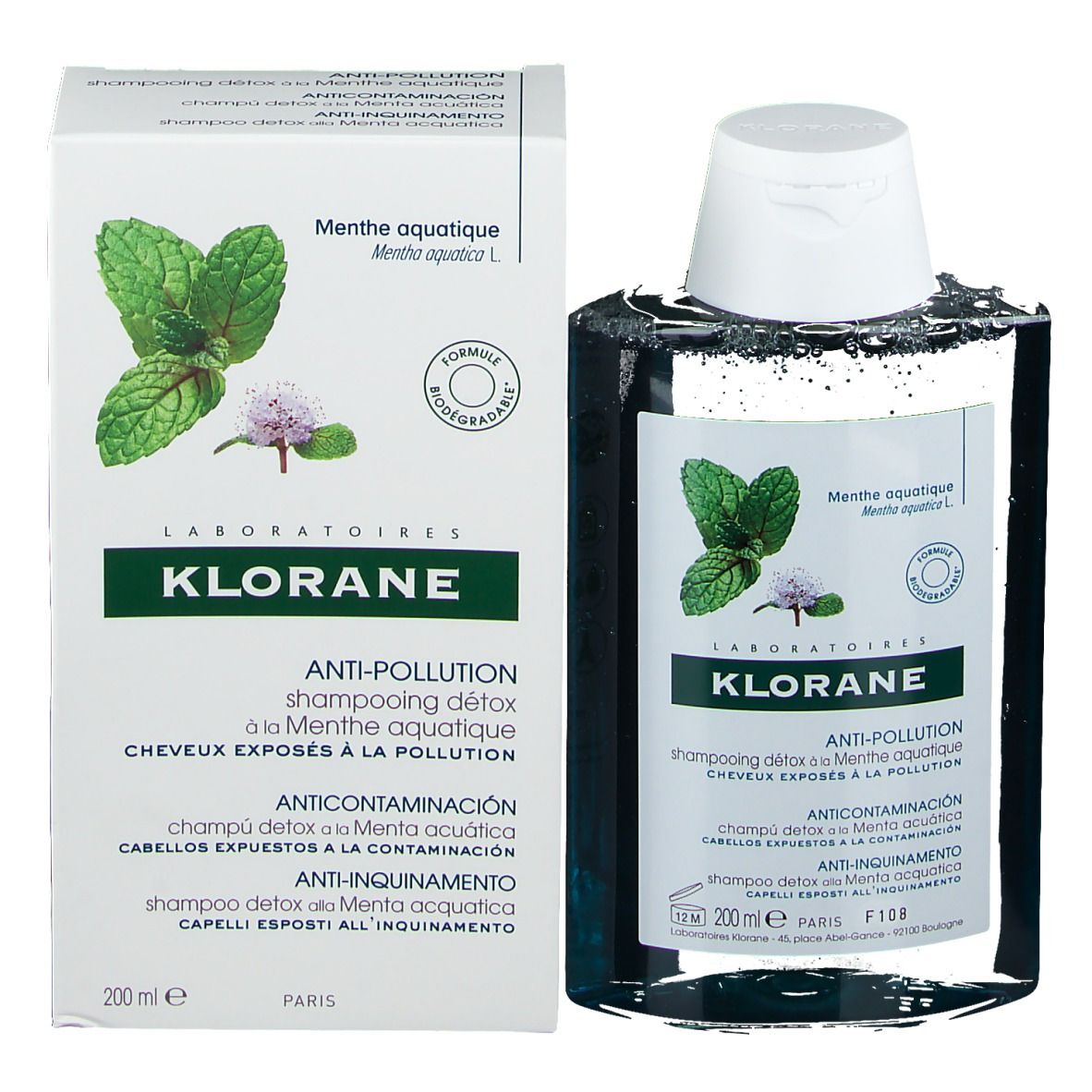 KLORANE Shampoo Detox mit Wasserminze