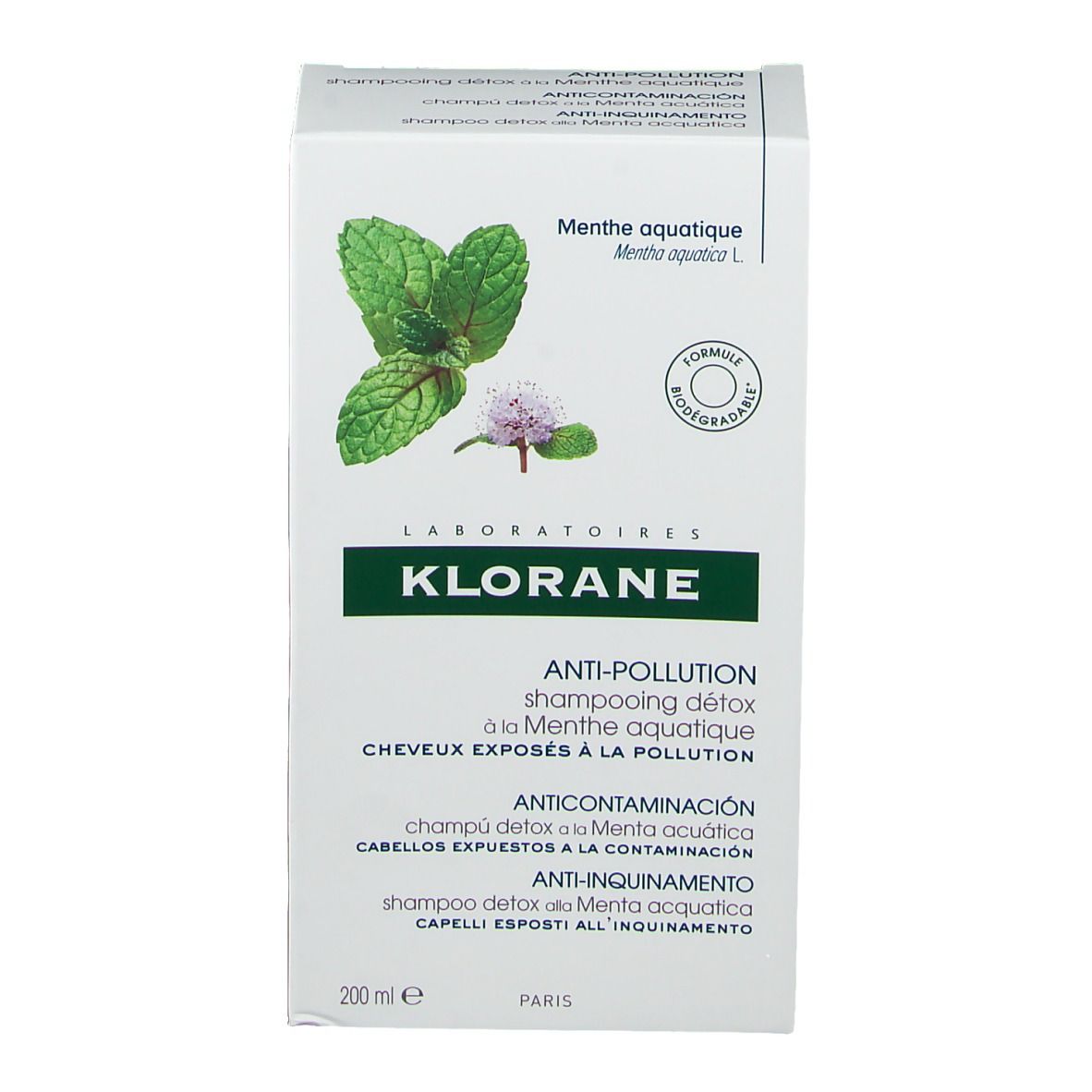 KLORANE Shampoo Detox mit Wasserminze