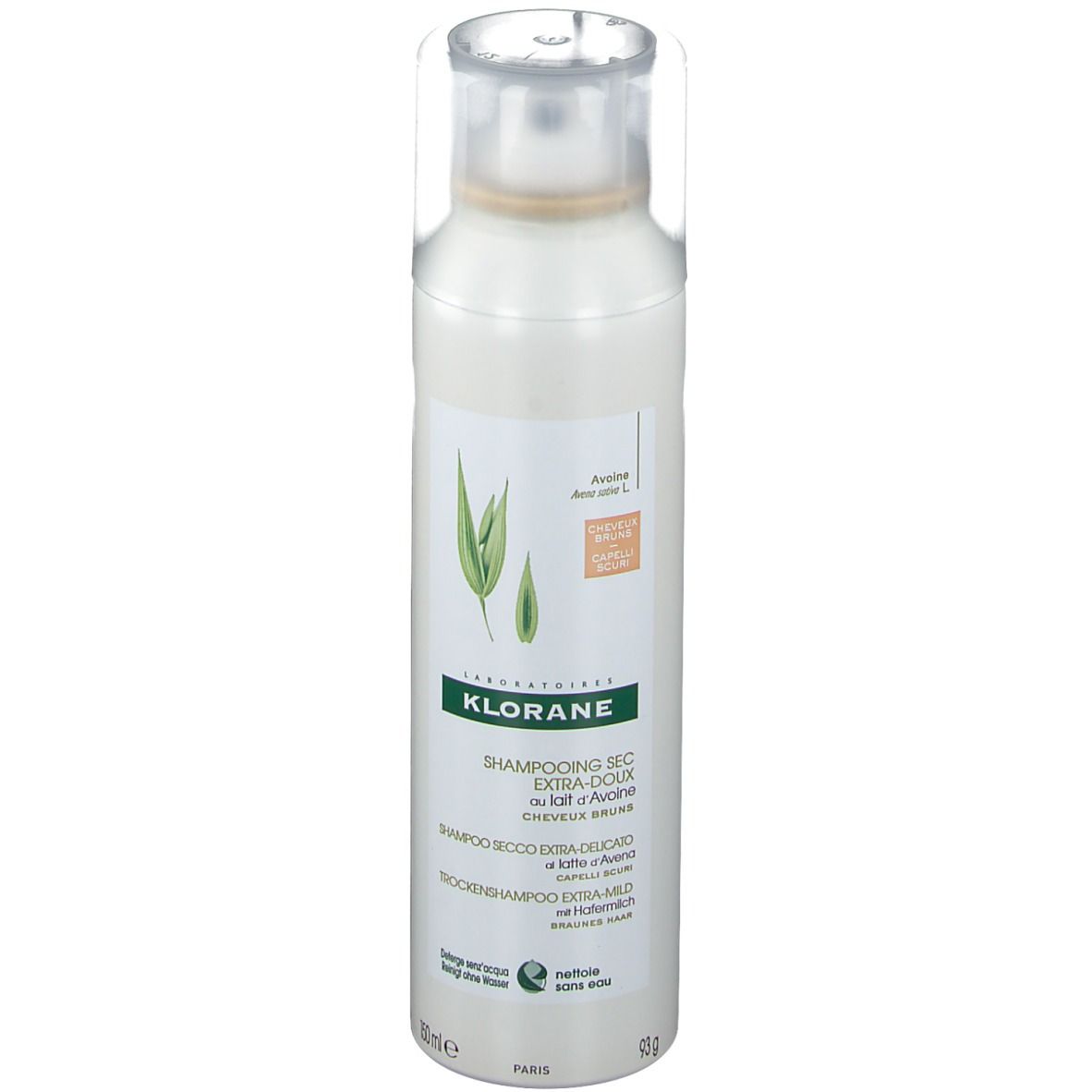 KLORANE Shampooing sec extra-doux cheveux bruns
