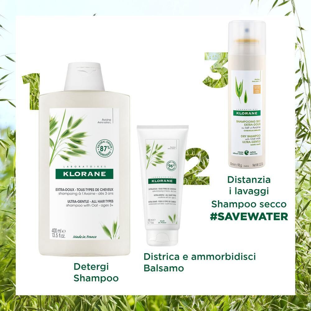 KLORANE Shampooing sec extra-doux cheveux bruns