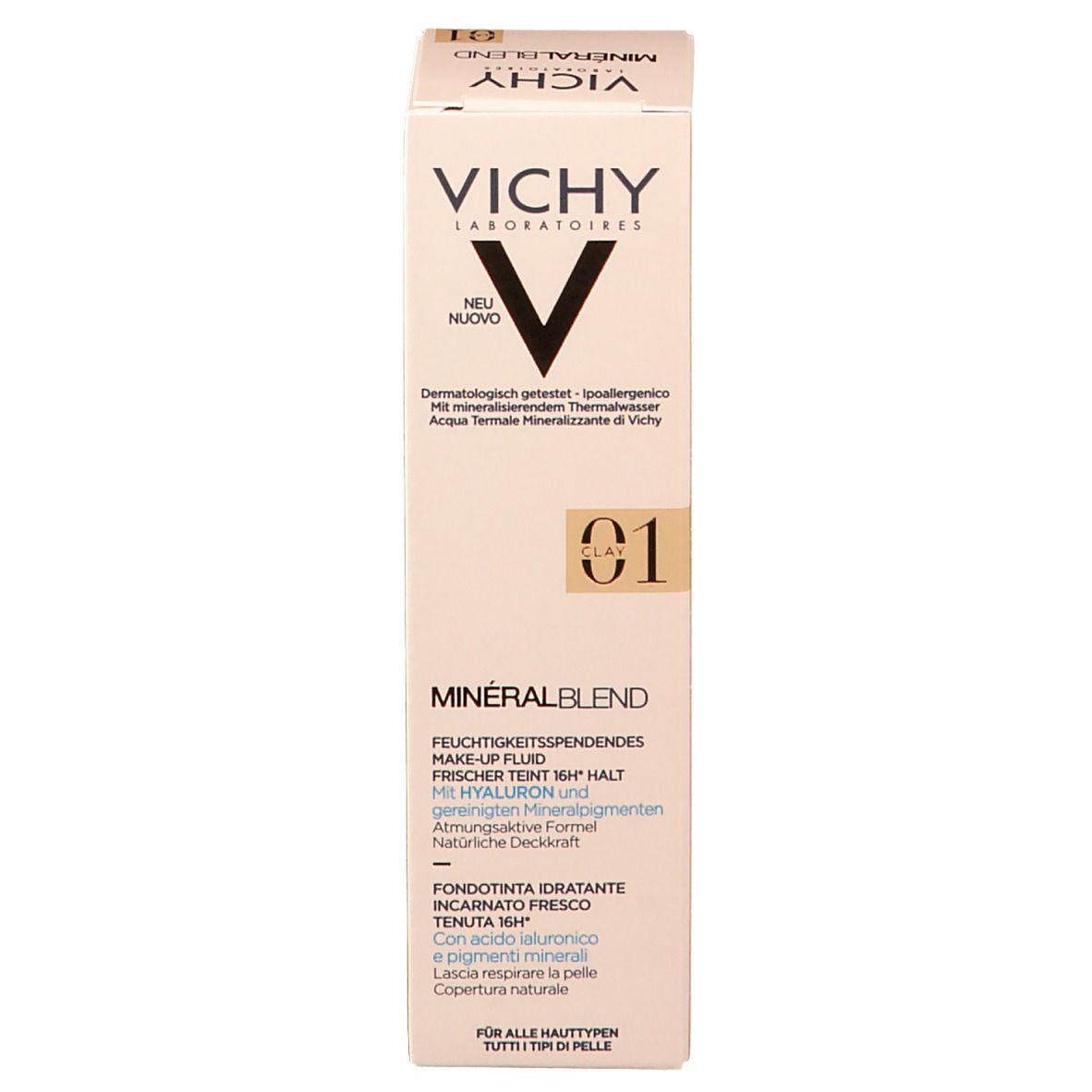 VICHY Minéralblend Fond de teint hydratant n° 01 clay